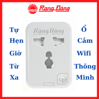 Ổ Cắm Thông Minh 16A - Ổ Cắm Wifi Rạng Đông 3500W - Chức Năng Hẹn Giờ, Điều Khiển Từ Xa Model: OC.01.WF 16A