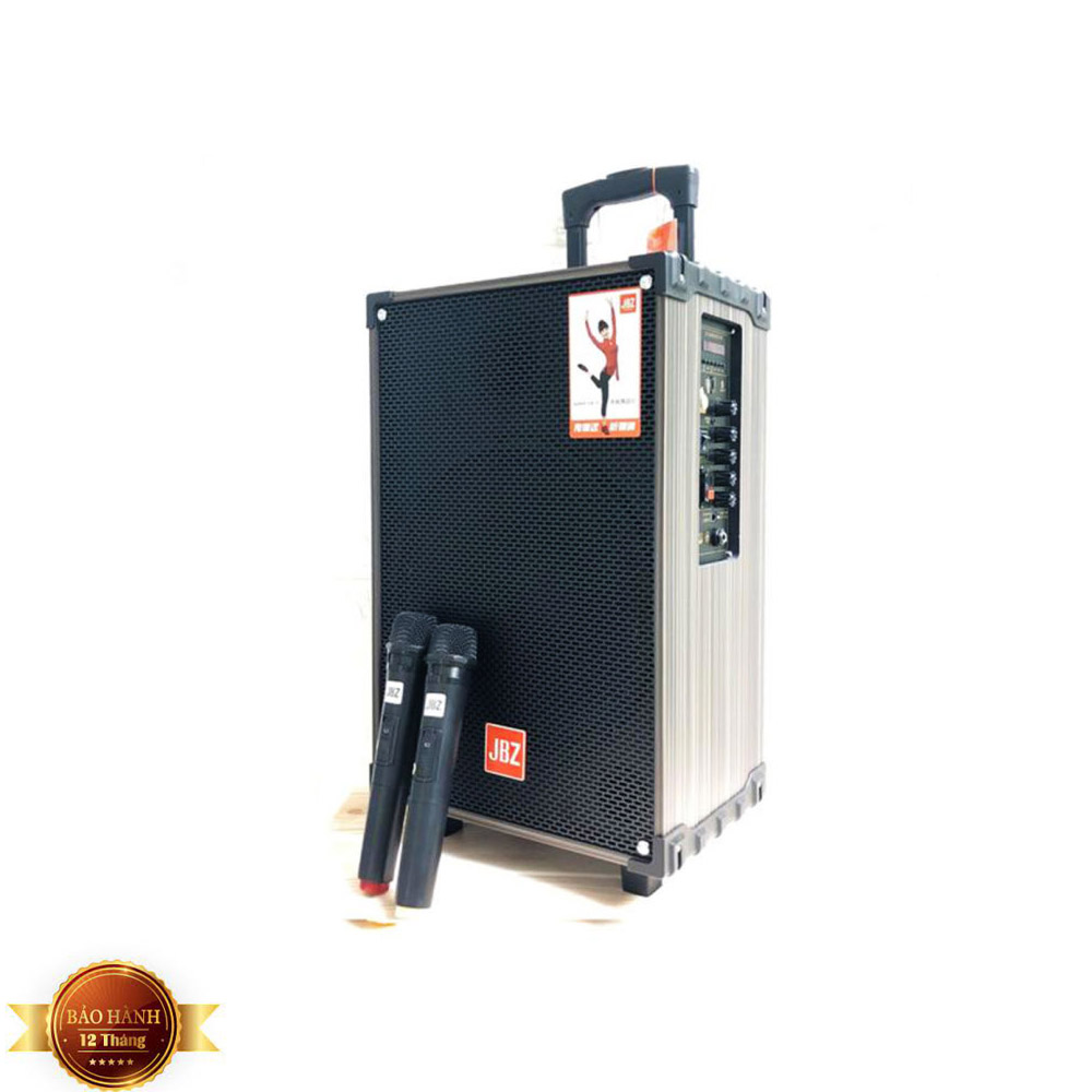 Loa kéo karaoke jbz ne – 108, loa kẹo kéo công suất lớn, loa hát karaoke gia đình bass 2 tấc tặng kèm micro có dây thiết kế tay kéo tiện lợi - bảo hành 1 năm