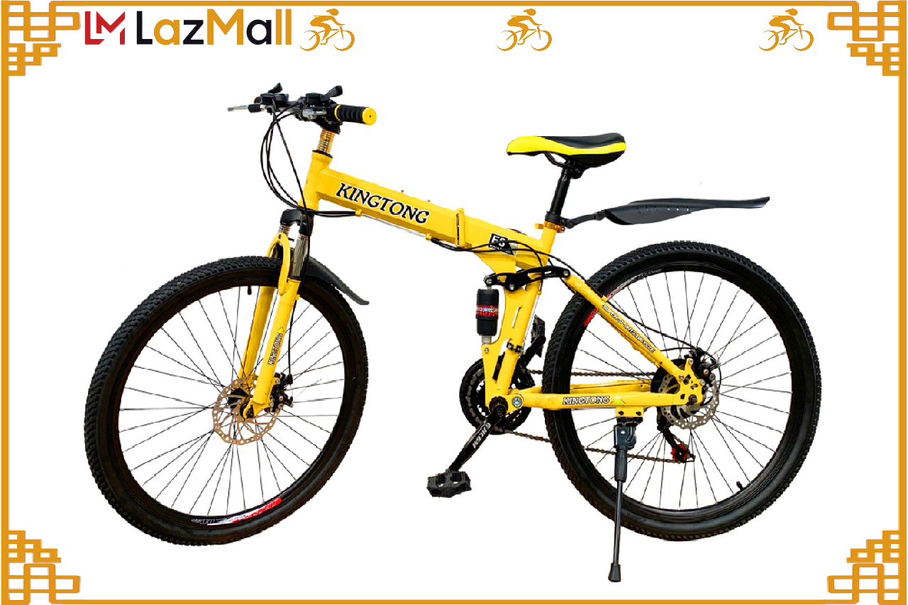 Xe đạp thể thao địa hình gấp gọn HaHoo-Màu vàng