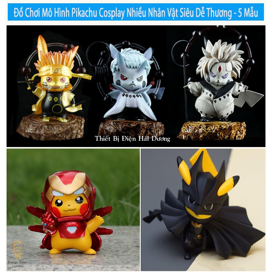 Đồ Chơi Mô Hình Pikachu Cosplay Naruto Nhiều Nhân Vật Dễ Thương - 24 Mẫu - quà tặng decor căn phòng ý nghĩa