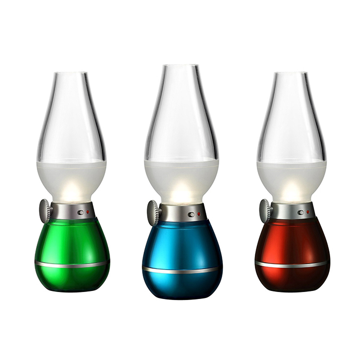 Đèn dầu led cảm ứng thổi tắt bật ,đèn thờ cảm ứng thổi bật tắt