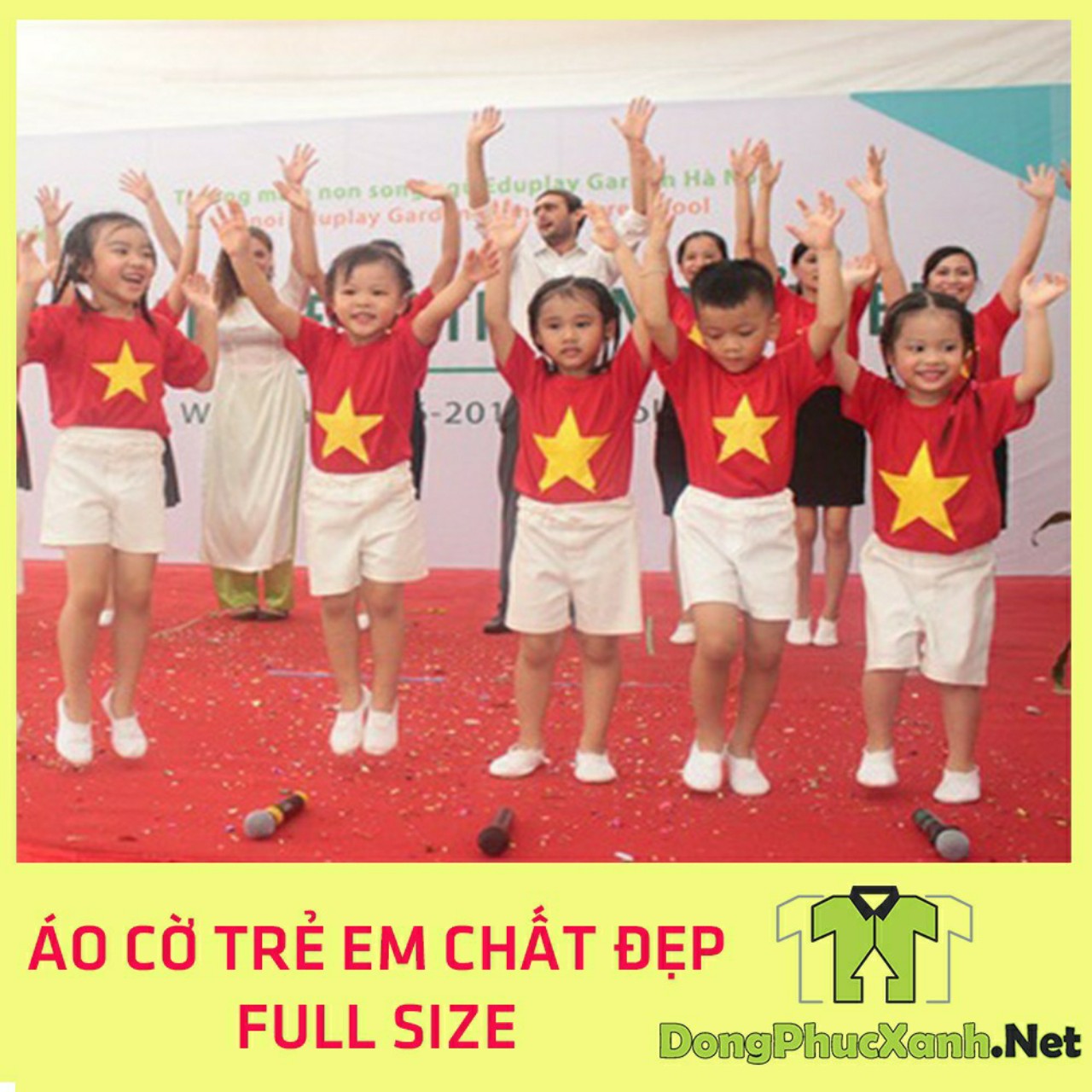 Áo Cờ Đỏ Sao Vàng Trẻ Em Chất Đẹp