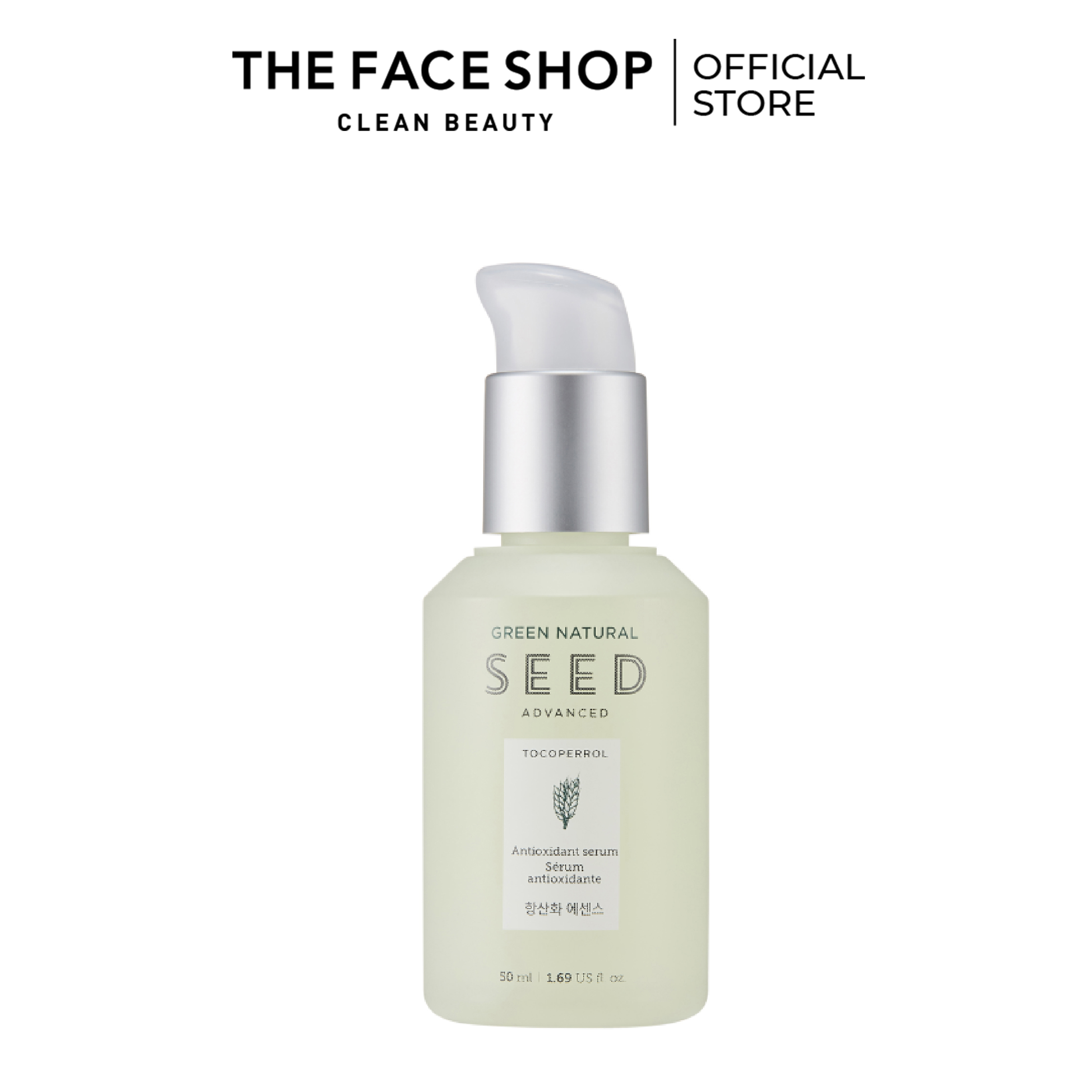 Tinh Chất Dưỡng Da TheFaceShop Green Natural Seed Anti Oxid Essence 50ml