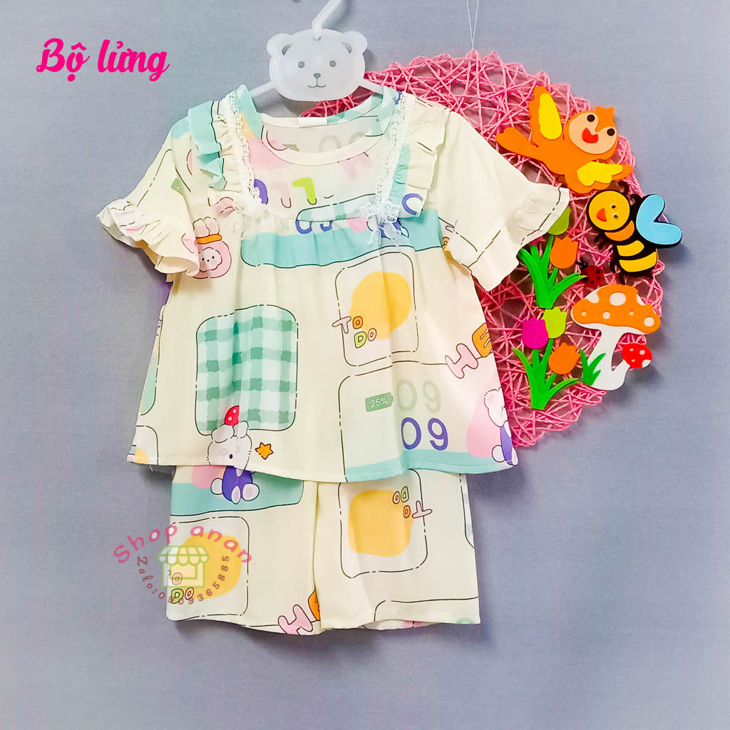 Bộ tole đùi/lửng bé gái 14-15kg