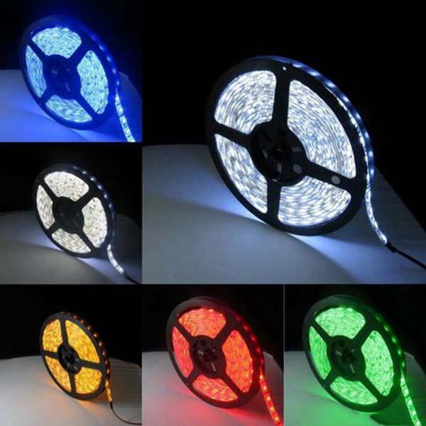 Dây led dán 5m 5050 phủ lớp keo silicon nhiều màu / chạy đuổi - Điện Việt