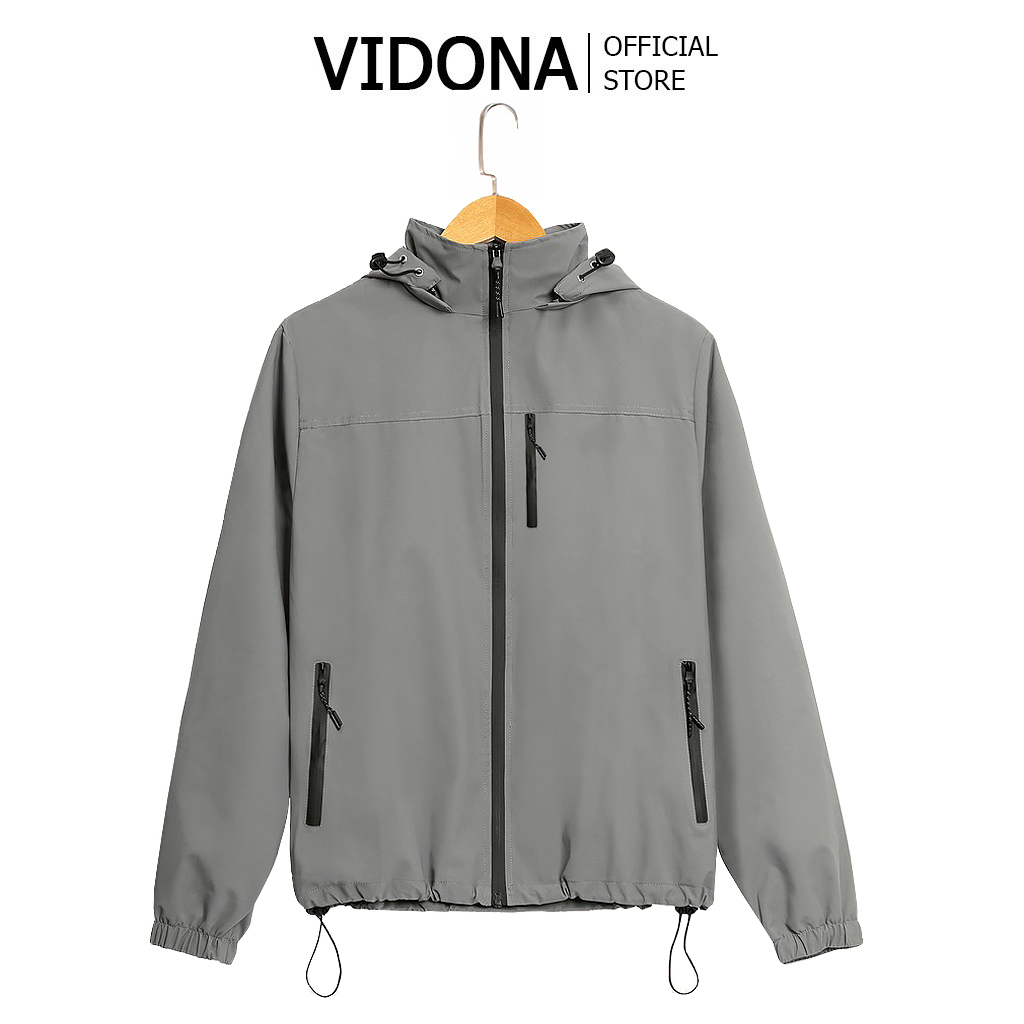 ÁO KHOÁC GIÓ NAM, 2 LỚP CHỐNG NƯỚC, MŨ THÁO RỜI - Vidona Luxy. Lengend
