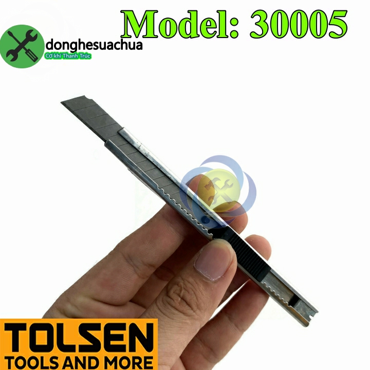 Dao rọc giấy tolsen 30005 sử dụng lưỡi 9mm x 80mm