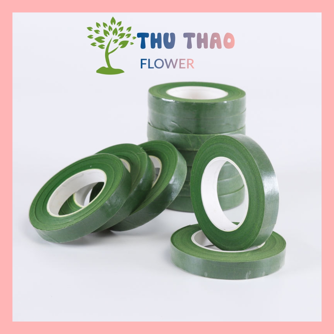 Băng keo sáp quấn cành hoa sáp, hoa khô, làm đồ trang trí handmade
