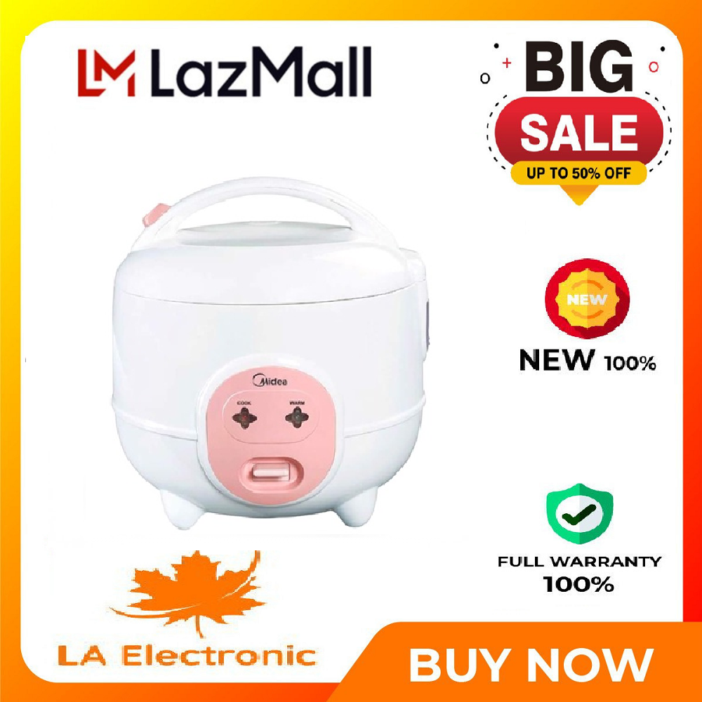 Nồi cơm điện Midea 0.6 lít MR-CM06SA - Chất liệu lòng nồi Hợp kim nhôm phủ chống dính Nồi cơm nắp gài