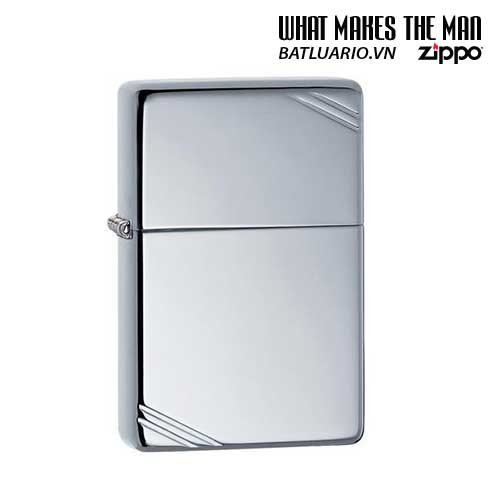 Bật lửa zippo 260 - Bật lửa zippo Vintage High bóng Crôm
