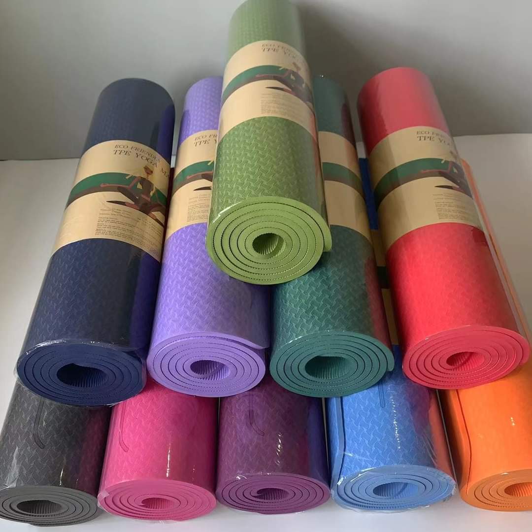 Thảm cao su tpe 8mm định tuyến lᴏại 1 vân nổi chống trơn trượt tuyệt đối (Tặng kèm túi đựng thảm xịn)