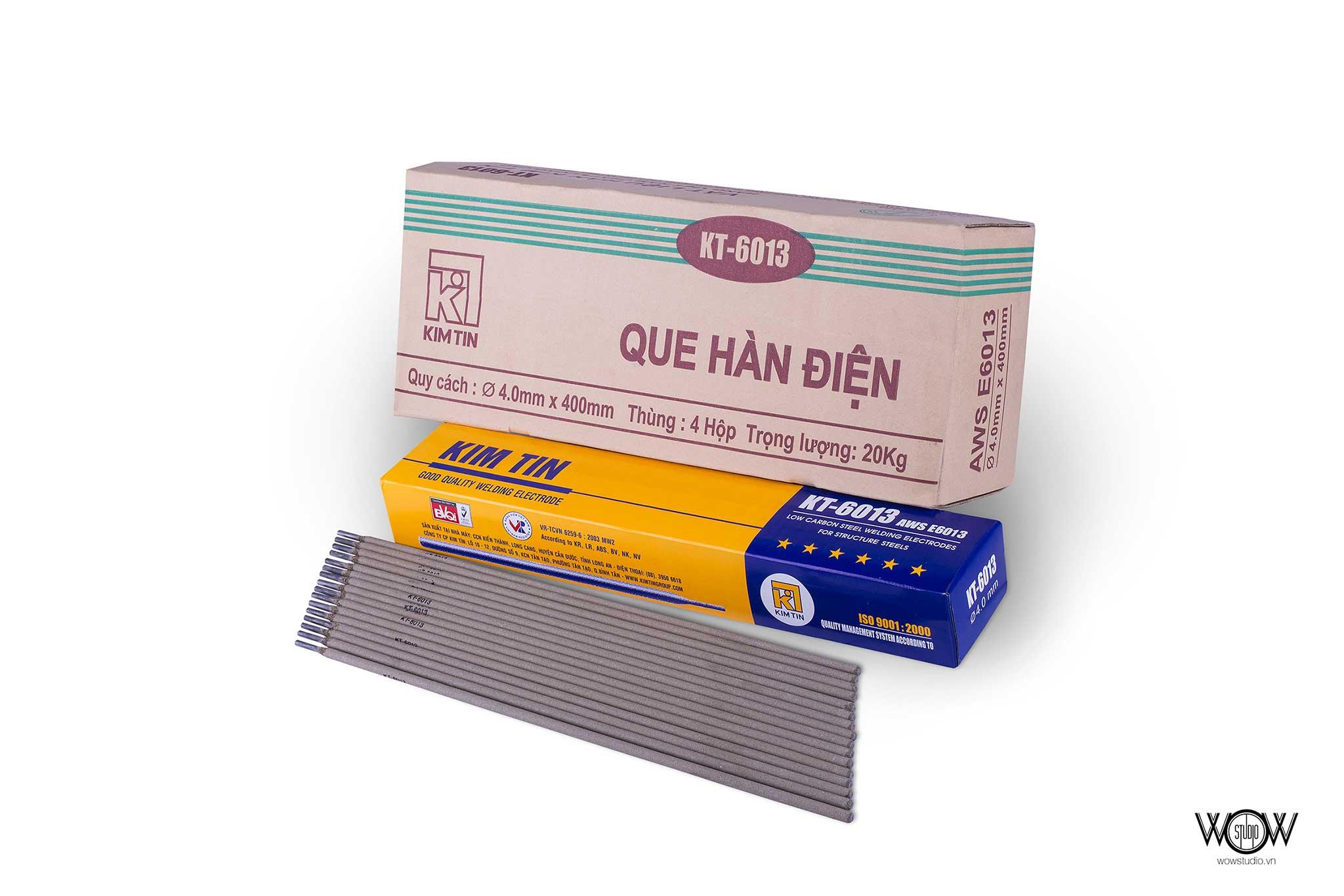 Que hàn 3.2mm Kim Tín KT-6013 - Hộp 5kg  [Gian hàng uy tín]