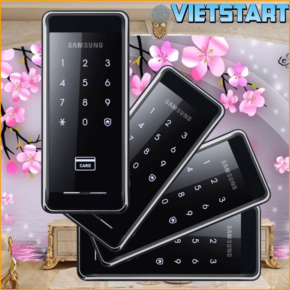 Khóa thông minh Samsung Rim SHS-2920 mở khóa bằng mật khẩu, thẻ từ và chìa cơ phù hợp cho khách sạn, chung cư, nhà & trọ