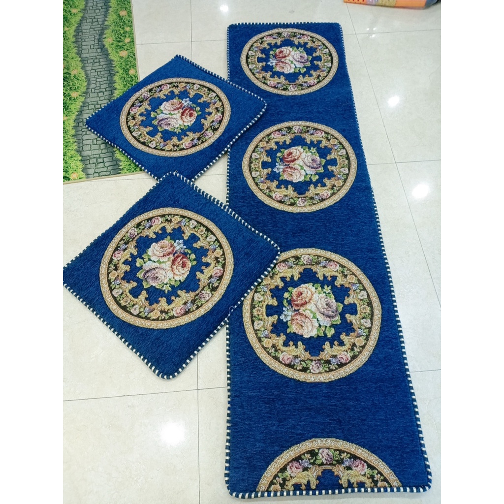 Thảm trải ghế tây âu, đệm ghế, thảm trải trên ghế gỗ giá rẻ TG01
