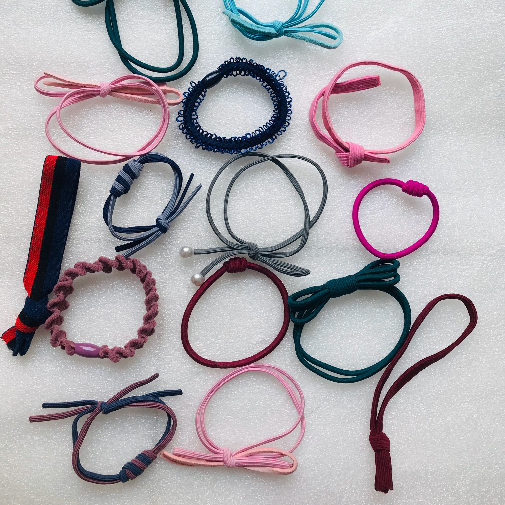 Set 10 dây cột tóc nhiều loại