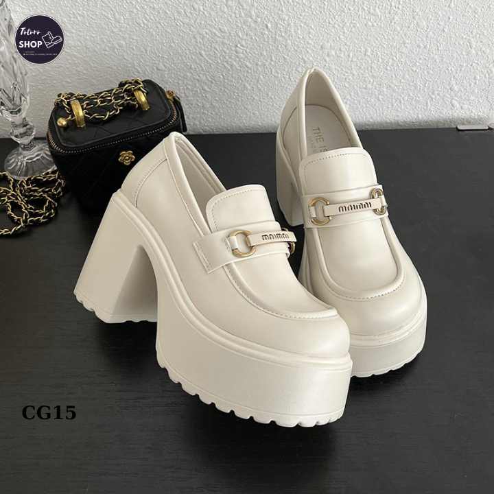 Giày mary jane cao gót nữ đế dày cao 10 phân hot trend 2023 phù hợp mọi phong cách - cg15