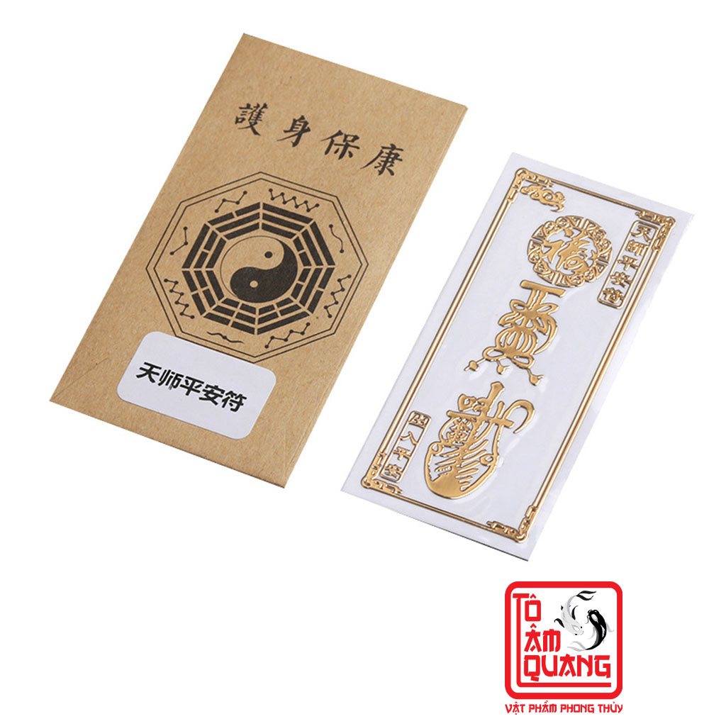 Miếng Dán Trang Trí Điện Thoại Linh Phù Phong Thủy Tài Lộc Bình An May Mắn Đẹp Xuất Sắc