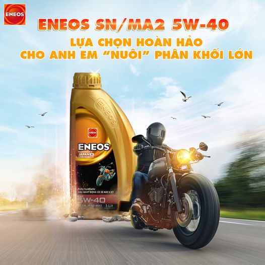 Dầu nhớt tổng hợp 100% ENEOS SN/MA2 5W40 1L
tân vương 5w 40 toàn phần, fully synthetic 1 lít L nippo