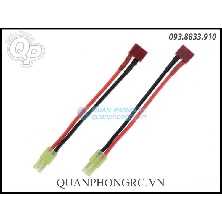 Dây chuyển Jack chữ T sang Mini Tamiya 10cm / chữ T sang SM (1 sợi)