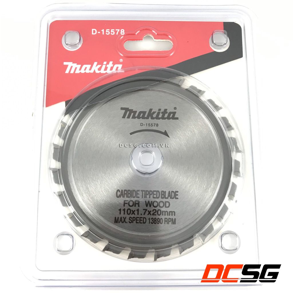 Đĩa cắt gỗ 110mm x 24 răng makita d-15578 | dcsg