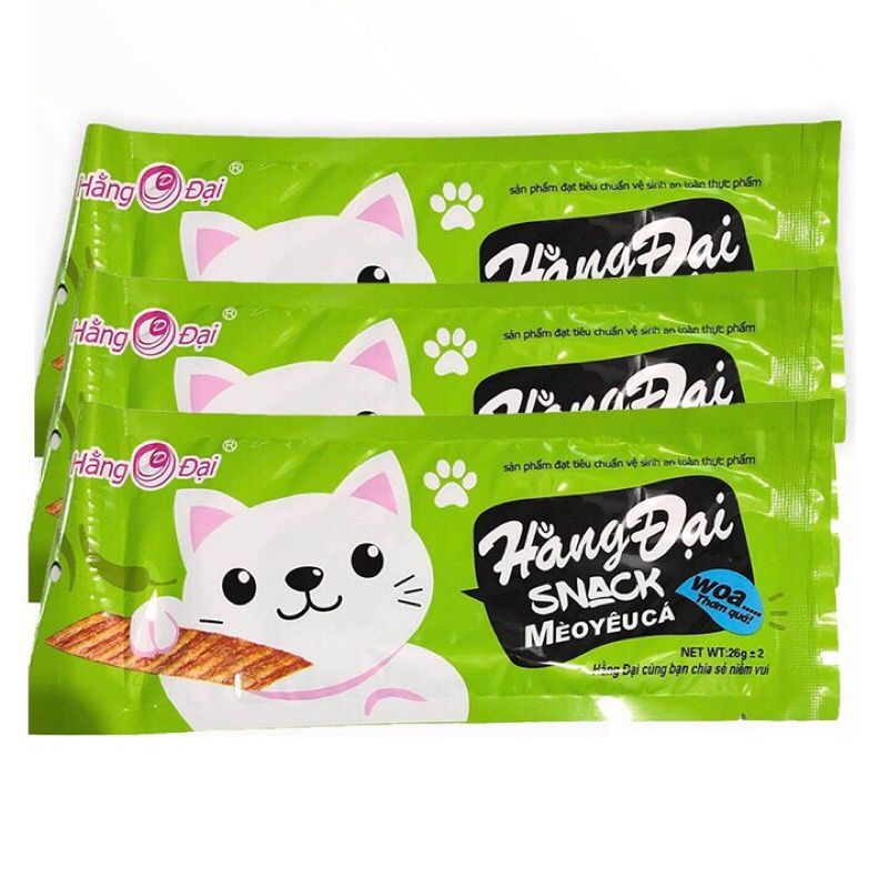 Combo 10 gói snack mèo yêu cá hằng đại