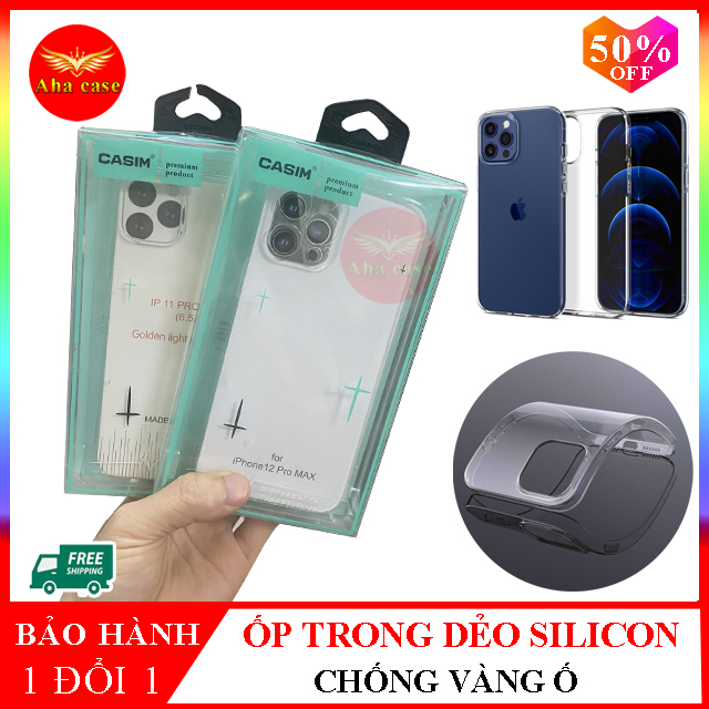 Ốp lưng iPhone trong suốt - Vỏ case IPhon Silicon Dẻo CHỐNG Ố VÀNG ip 6/6s plus/7/7plus/8/8 plus/x/xs max/11/11 pro/11 pro max/12/12 pro max/13/13pro/13 pro max ôm chống trầy xước bảo vệ điện thoại