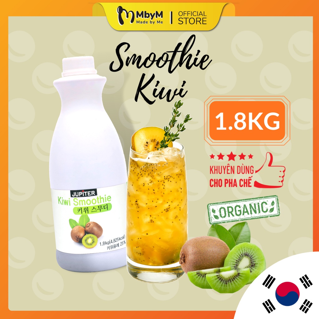 Smoothie Kiwi làm trà trái cây, đá xay, soda thay thế Sinh tố Syrup Siro Puree - JUPITER