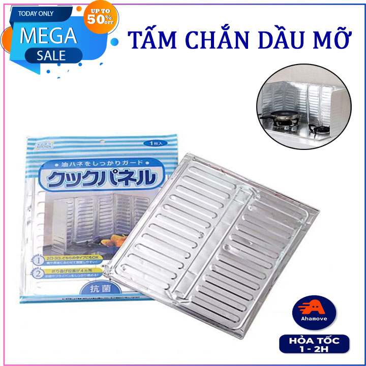 Tấm Chắn Dầu Mỡ, Tấm Chắn Bếp Chống Dầu Mỡ, Tấm Chắn Dầu Mỡ 3 Mặt Tiện Dụng Bằng Nhôm, Tấm Chắn Dầu Mỡ  Bếp Ga- Phụ Kiện Không Thể Thiếu Trong Nhà Bếp NjnzaLead