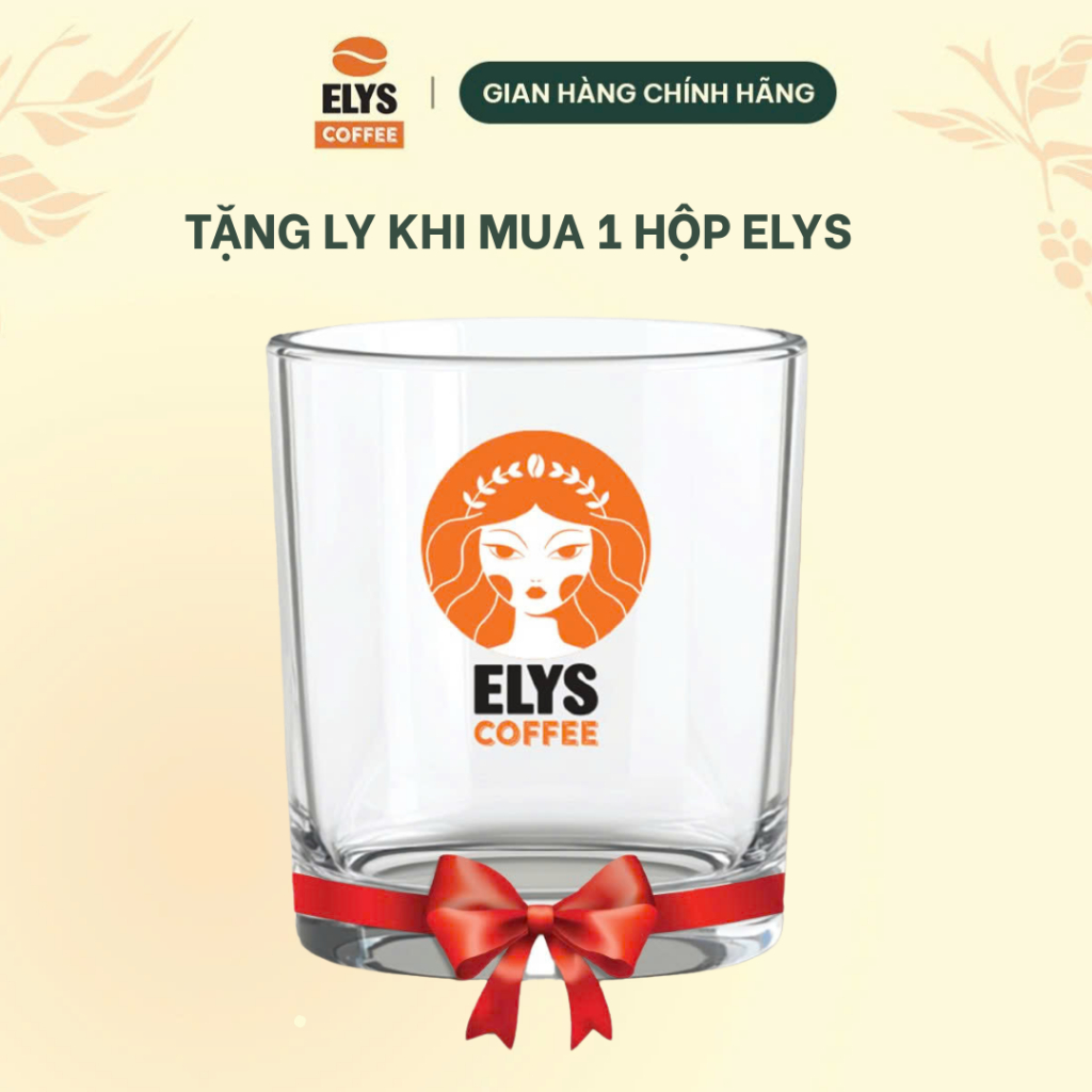 Elys Coffee - Ly thủy tinh cao cấp - Phiên bản đặc biệt mới