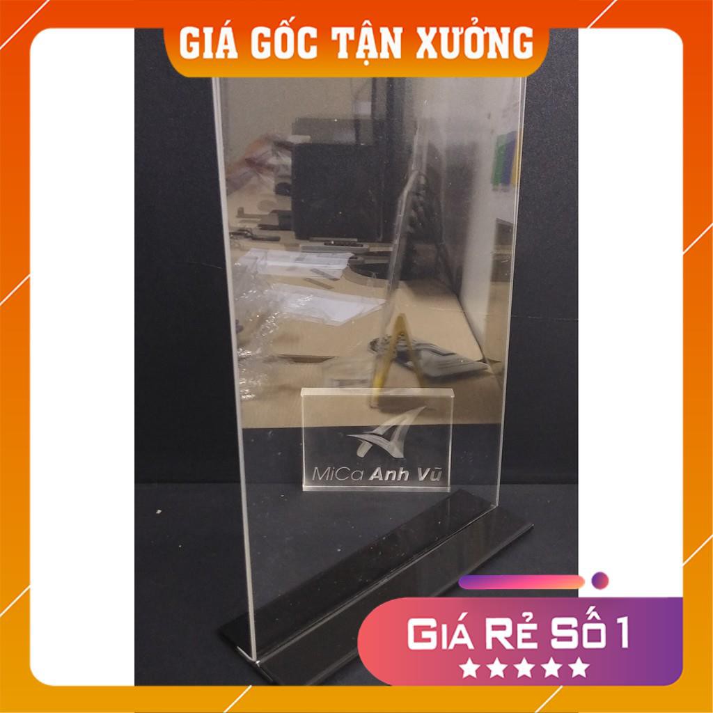 Combo 3 bảng menu thực đơn mica a4 dọc đế các màu