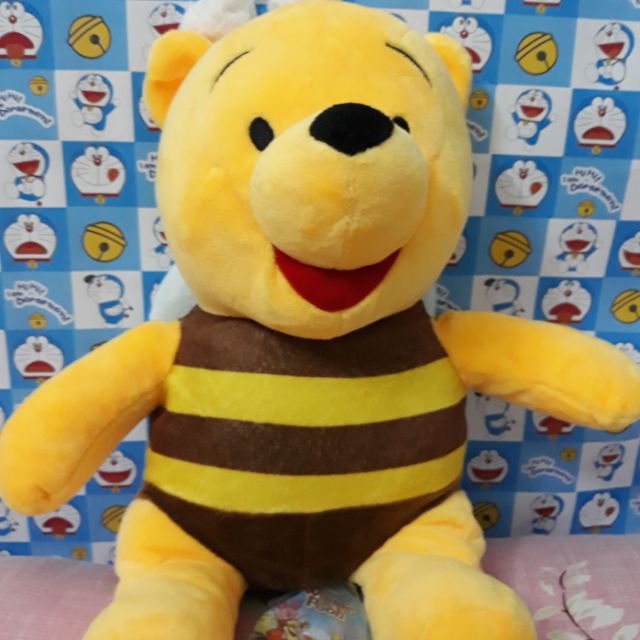 Gấu bông pooh cosplay ong mới 100% cao 30cm - 70k