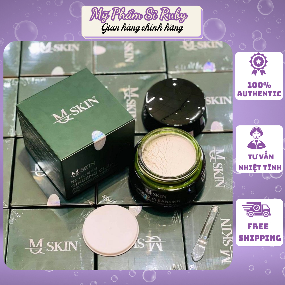 Bột rửa mặt nhân sâm mq skin - hộp 100g