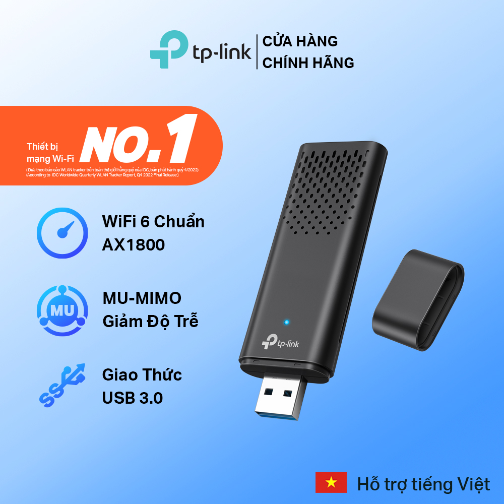 Bộ chuyển đổi usb wifi tp-link archer tx20u wifi 6 băng tần kép ax1800