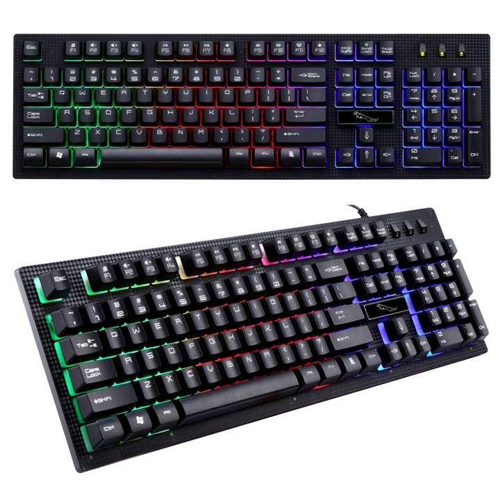 Bàn phím G20 có đèn led 7 Màu giả cơ game chuyên dụng