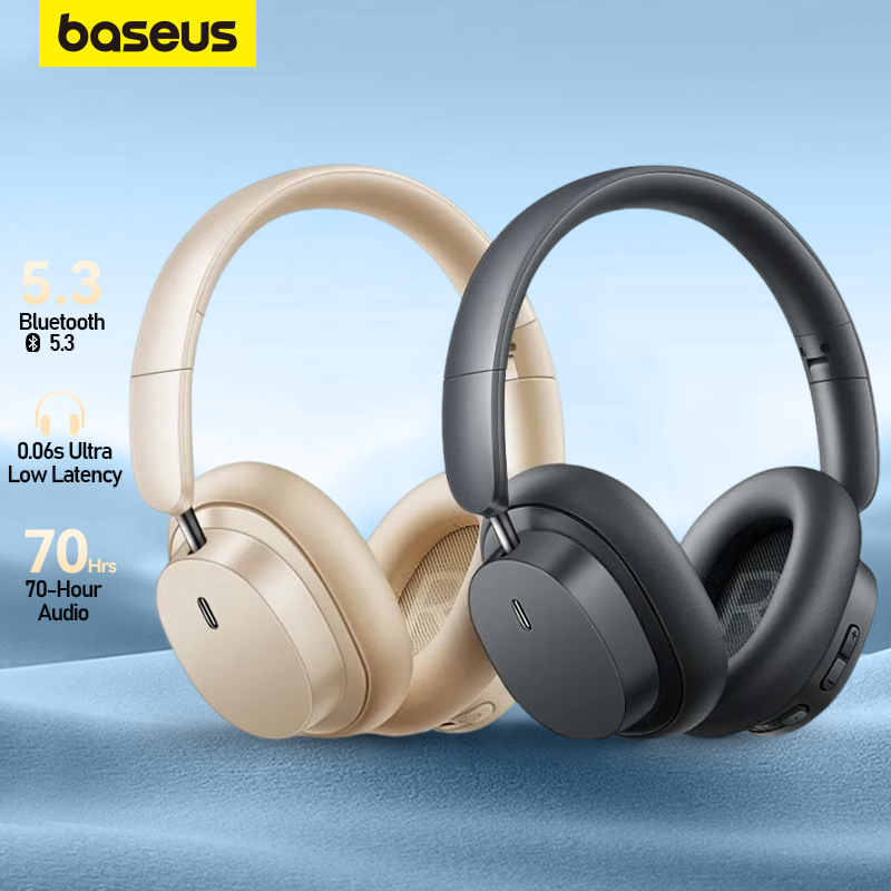 Baseus Bowie D05 Tai Nghe Tai nghe không dây Bluetooth 5.3 Tai Nghe âm thanh nổi HiFi Fones Có Thể Gập Lại Không Dây Có Dây hai công dụng Tai Nghe