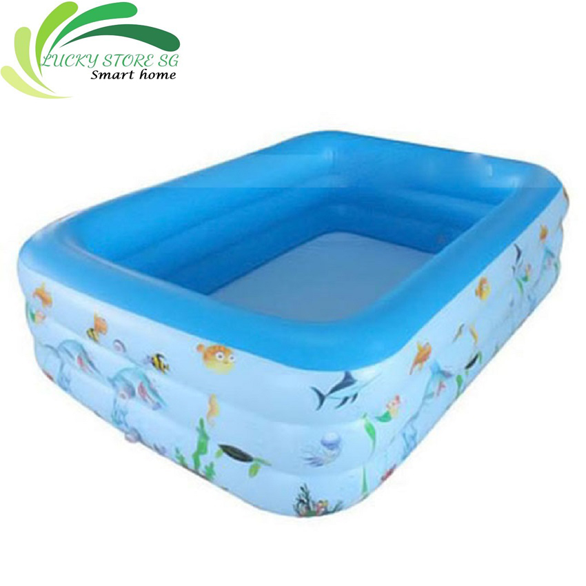 Bể bơi phao đủ các kích cỡ, hồ bơi bơm hơi cho trẻ em , Bể bơi bốn mùa đủ các kích thước cho cả gia đình họa tiết ngộ nghĩnh, nhựa an toàn