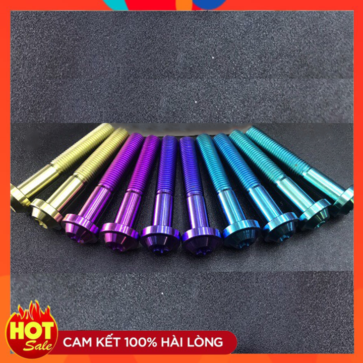 Ốc gắn pass treo pô 10li60 đầu dù dày titan gr5 cho vario 2018 , sh vn , sh 300i