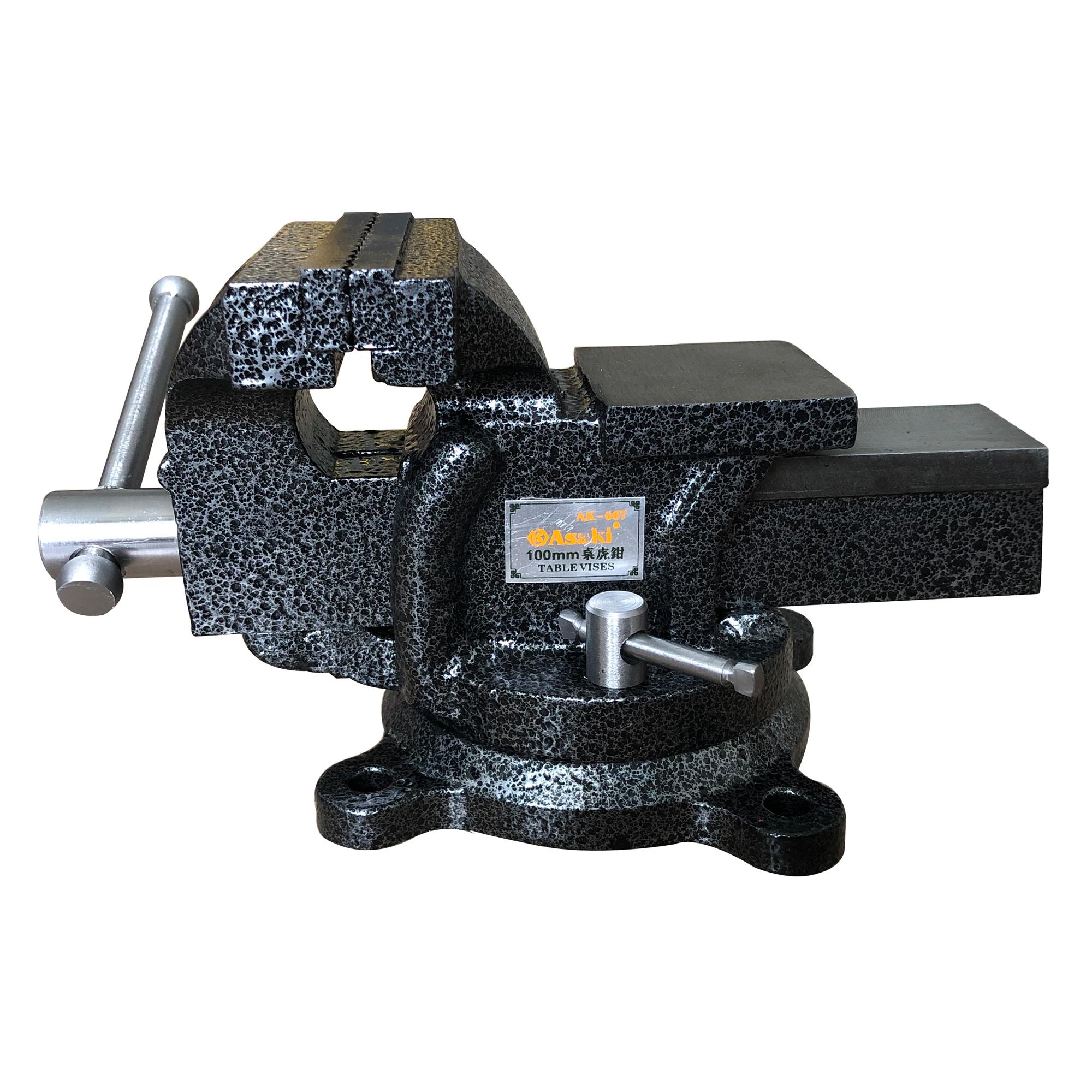Ê tô bàn nguội xoay 360 độ Asaki AK-667 4 inch độ mở 100mm