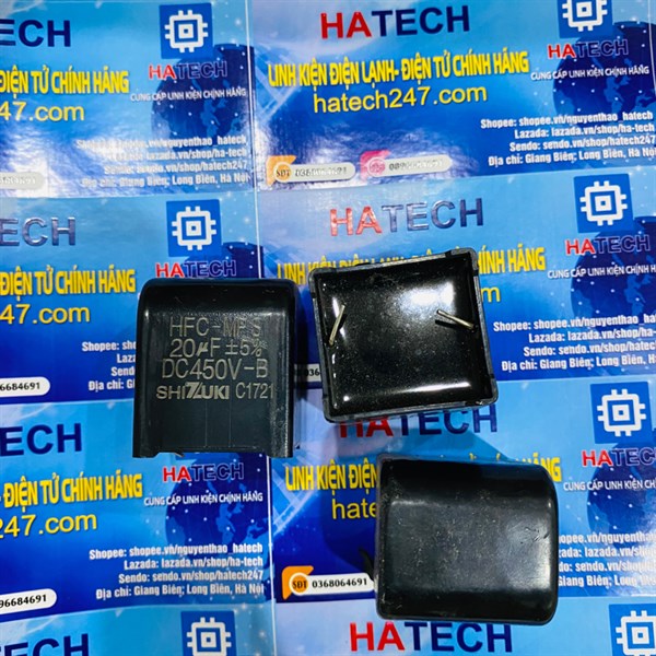 Tụ zin 20uf 450vdc shizuki chính hãng nhật