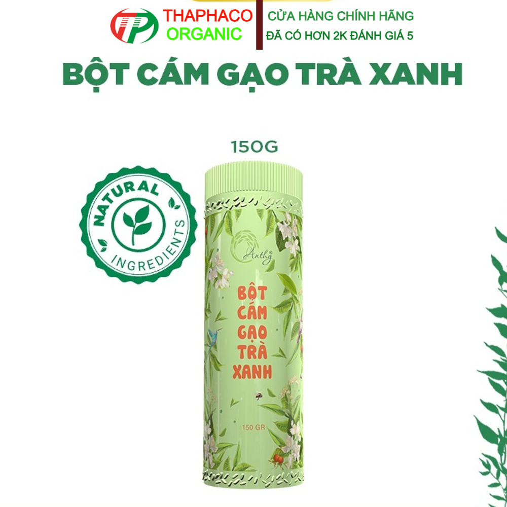 Bột cám gạo trà xanh anthy hộp 150gr date mới