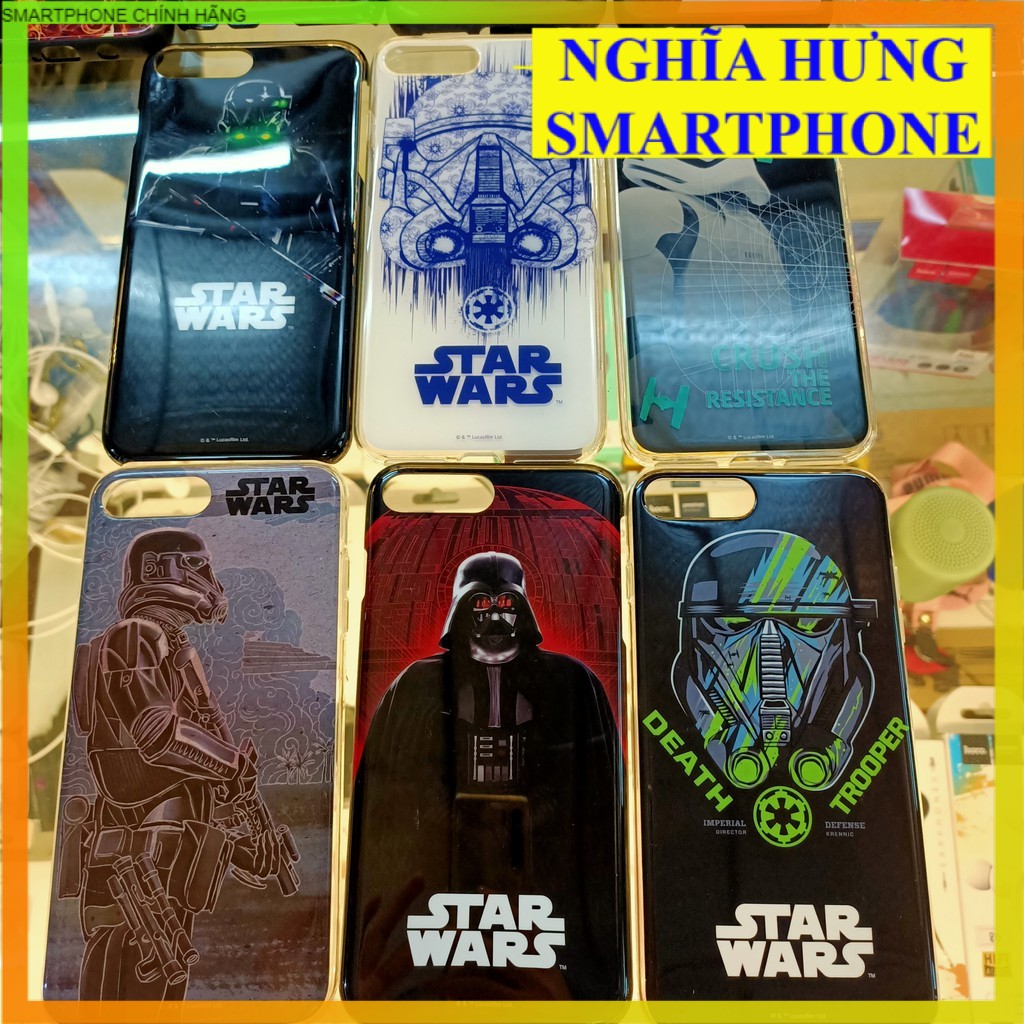 Ốp lưng mềm in hình nhân vật star war cho iphone 7g,8g,6 plus,7 plus,8 plus