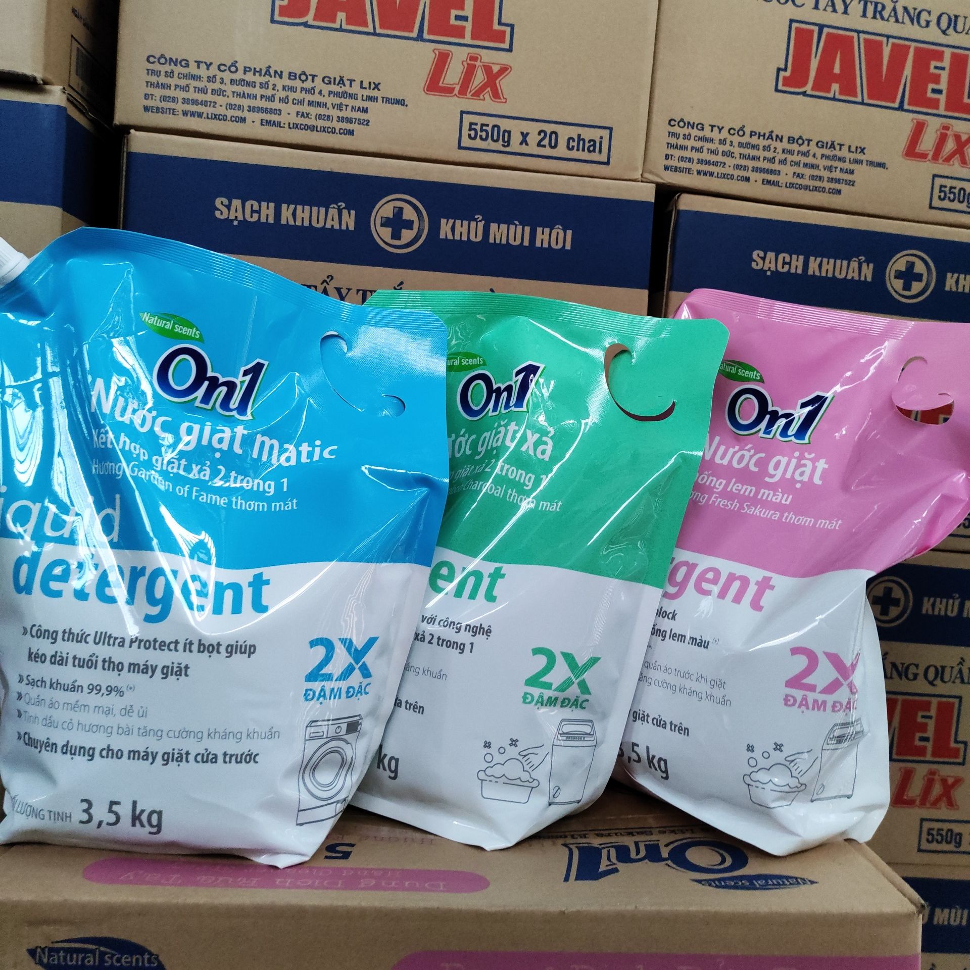 Nước Giặt XẢ ON1-2trong1 TÚI 3,5 kg