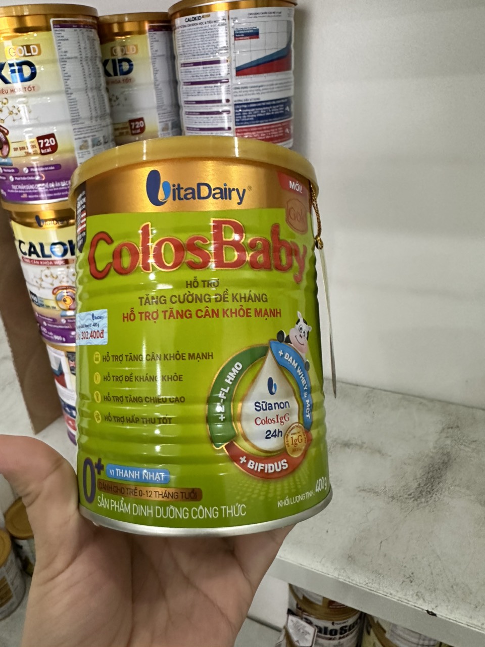 Sữa ColosBaby Gold 0+ vị thanh nhạt 400G (0-12 tháng)