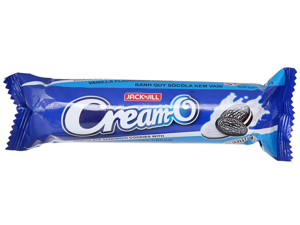 Bánh Quy Cream-O Sôcôla Kem Vani (Cây 85g - Xanh Dương)