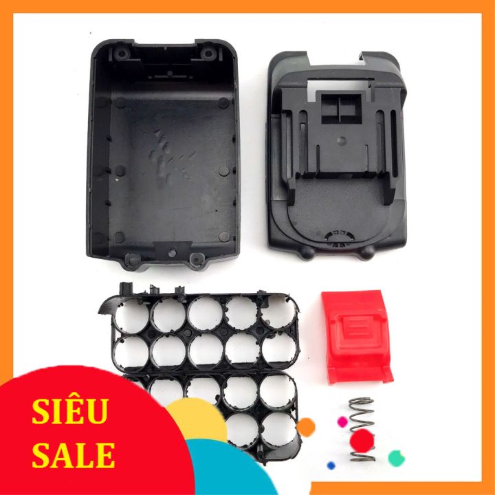 Vỏ pin Makita 118V 10 Cell 18650 + lò xo khung