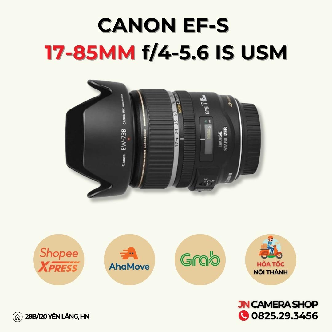 Ống Kính Canon EF-S 17-85mm f/4-5.6 IS USM Có chống rung / Mới 99%