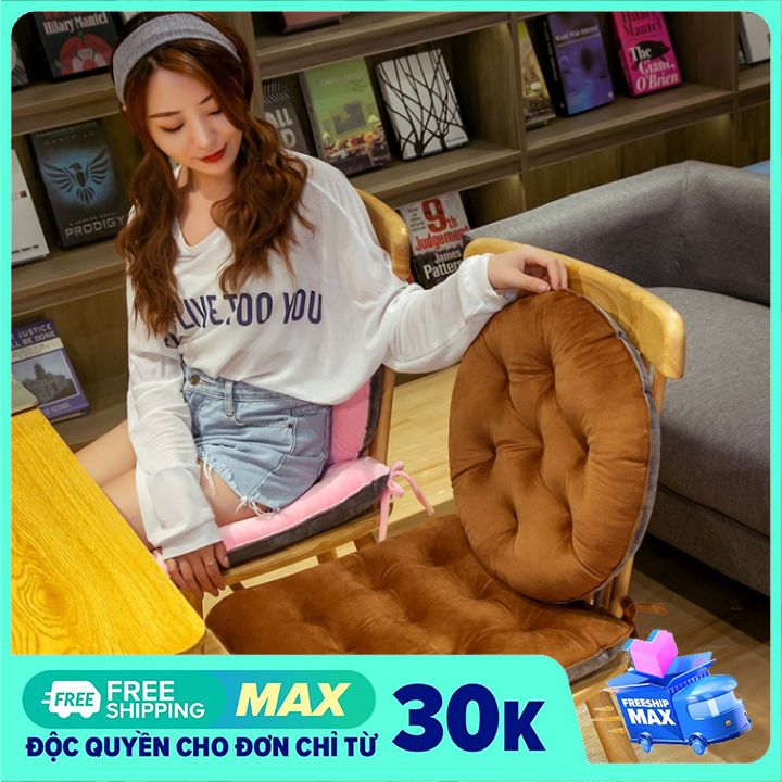 Đệm lót ghế chất nhung mềm mại - đệm ngồi ghế kiểu dáng phối 2 màu cực xinh - đệm ngồi bệt đa năng ngồi quán cafe, ngồi thiền, tựa lưng...siêu mềm mịn
