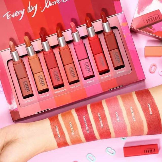 Set hộp son thỏi Thái Lan Sivanna Candy 7 cây hộp xinh xắn