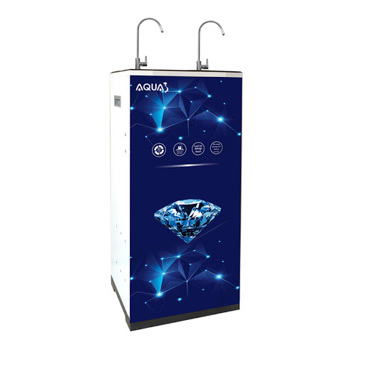 Máy lọc nước Aqua 02 vòi 09 cấp lọc tủ 4D (nước khoáng-nước tính khiết)