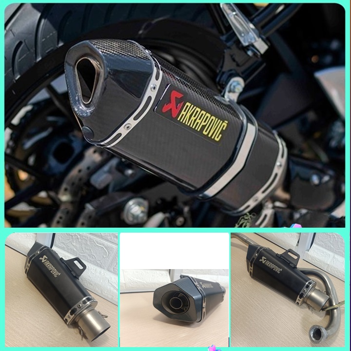 Pô Akrapovic độ Exciter 150, Winner X (full bộ) lon pô kèm cổ pô cho lắp zin Exciter 150, Winner X